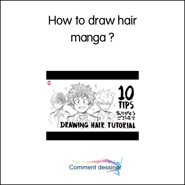 How to draw hair manga